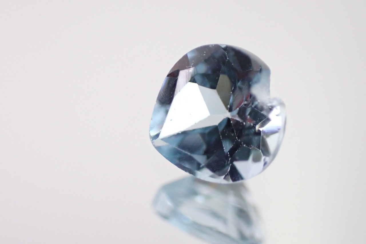 ブルートパーズ(ハートカット)　0.99ct　[C4‐101]