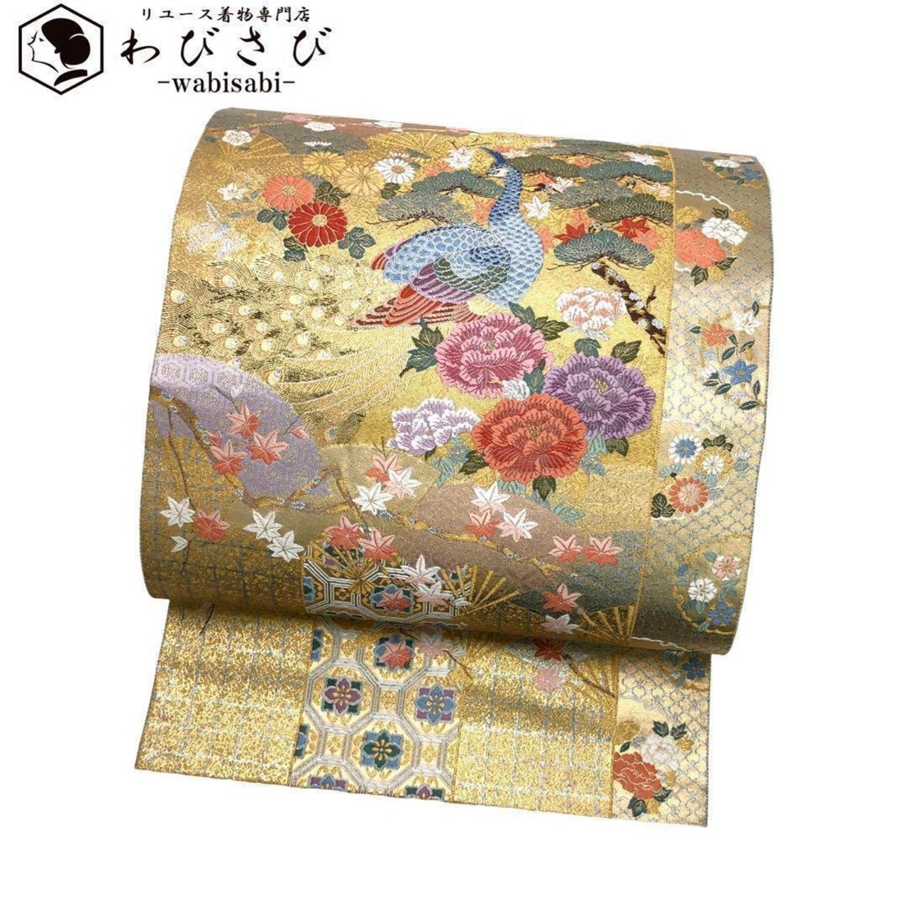 専用帯1212 ○高級 正絹 万花翔苑文 六通 袋帯（アンテプリマ  