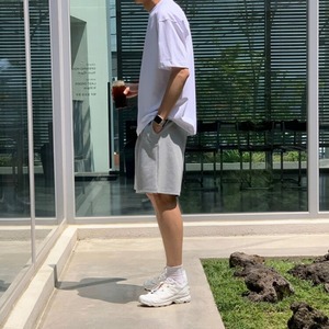 シンプルカジュアルスウェットハーフパンツ　MT0080426