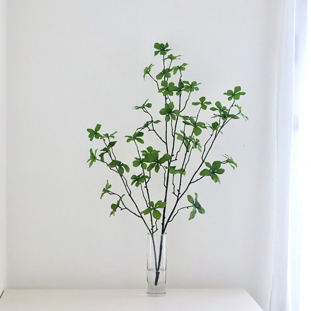 フェイクグリーン ドウダンツツジ 枝もの 割れない花器 H約80cm