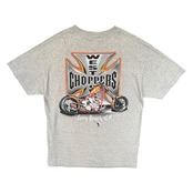 【WEST COAST CHOPPERS】 ウエストコーストチョッパーズ 「Long Beach CA」チョッパーTシャツ/ 90's / L / グレー