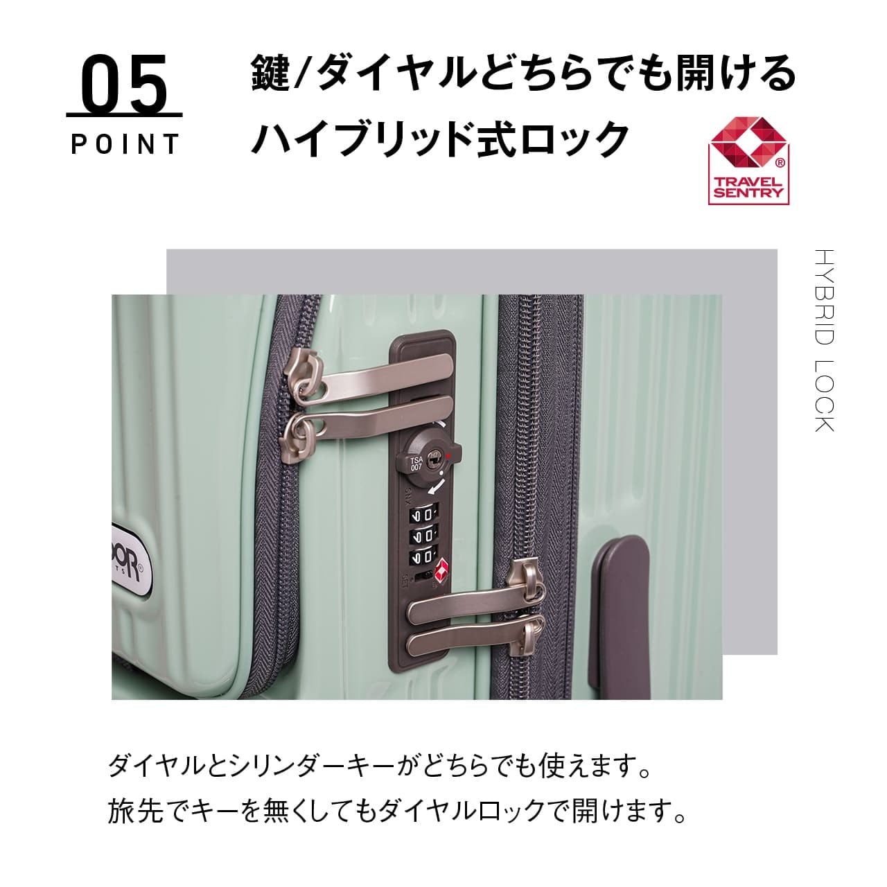 OUTDOOR PRODUCTS アウトドアプロダクツ スーツケース Lサイズ ハーフ