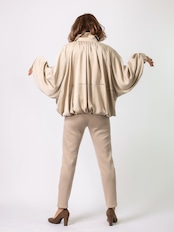 ヴィンテージサテン衿付きブルゾン(BRAHMIN)