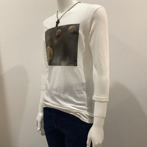 Kepler1649c ( ケプラー1649c ) 七分袖 Tシャツ オフホワイト