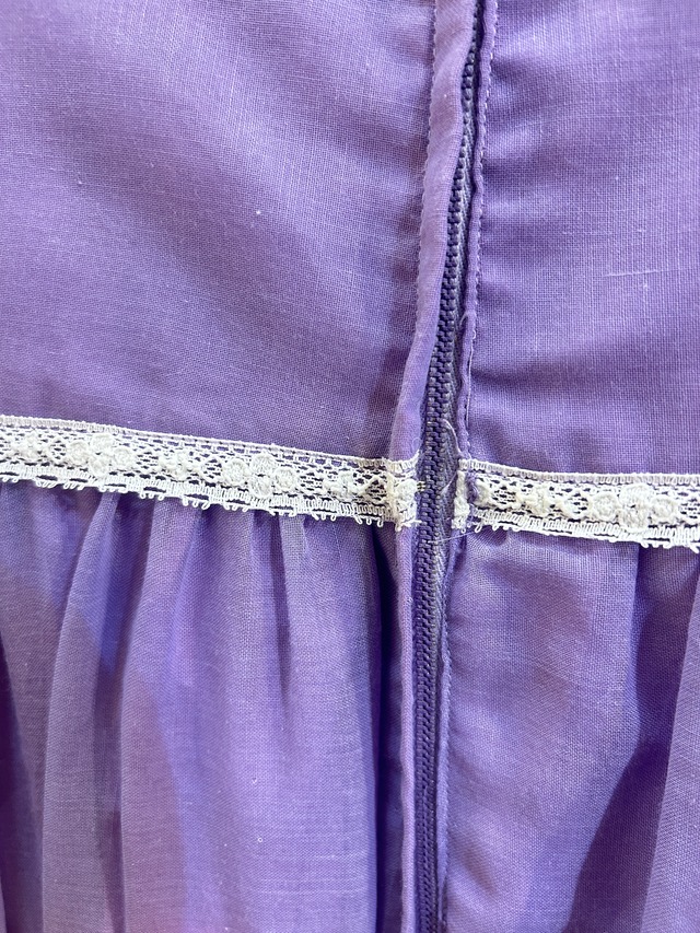 60's70's purple lace dress