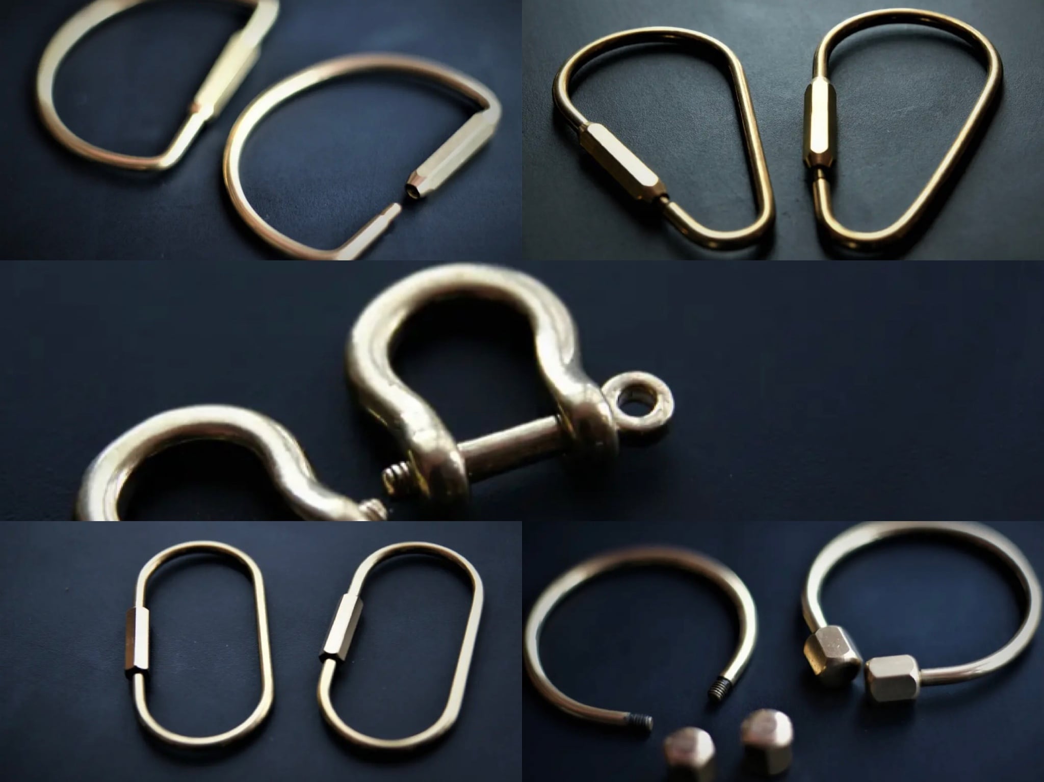 ネジロック真鍮キーリング | 革道具MIYAZO