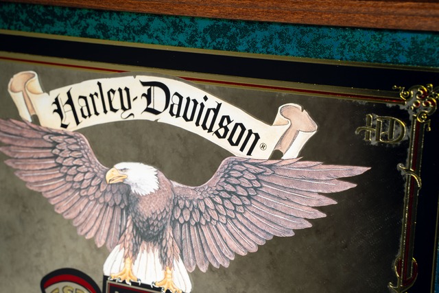 Official Harley Davidson Vintage Mirror Sign