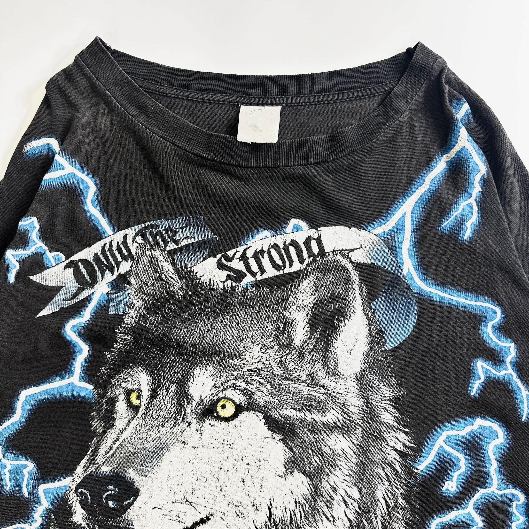90s USA Thunder Wolf Print Tee