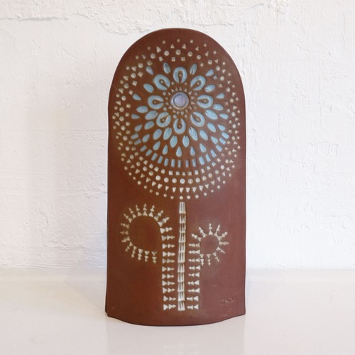Chibi pottery flower design vase