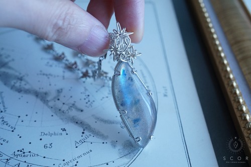 【動画あり】Ray of light - 幻S星 (pt587-r-s)（ラブラドライト ペンダントトップ）