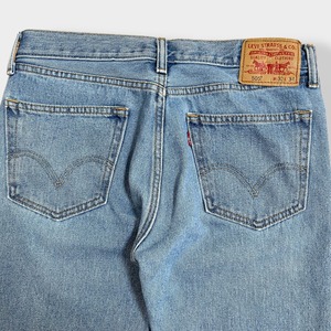 【LEVI'S】505 STRAIGHT FIT デニム ジーパン ジーンズ ストレートフィット テーパード ジッパーフライ W32 L34 リーバイス ポケット若干ダメージ US古着