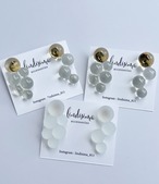 Transparent bubble earrings/ クリアで涼しげ　透明な泡ピアス　イヤリング　氷　バブル　