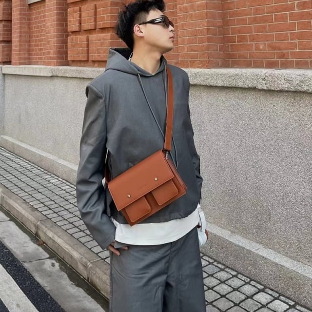 ミラ ショルダー バッグ 予約販売】ショルダーバッグ シンプル PU レザー ミニ メンズ