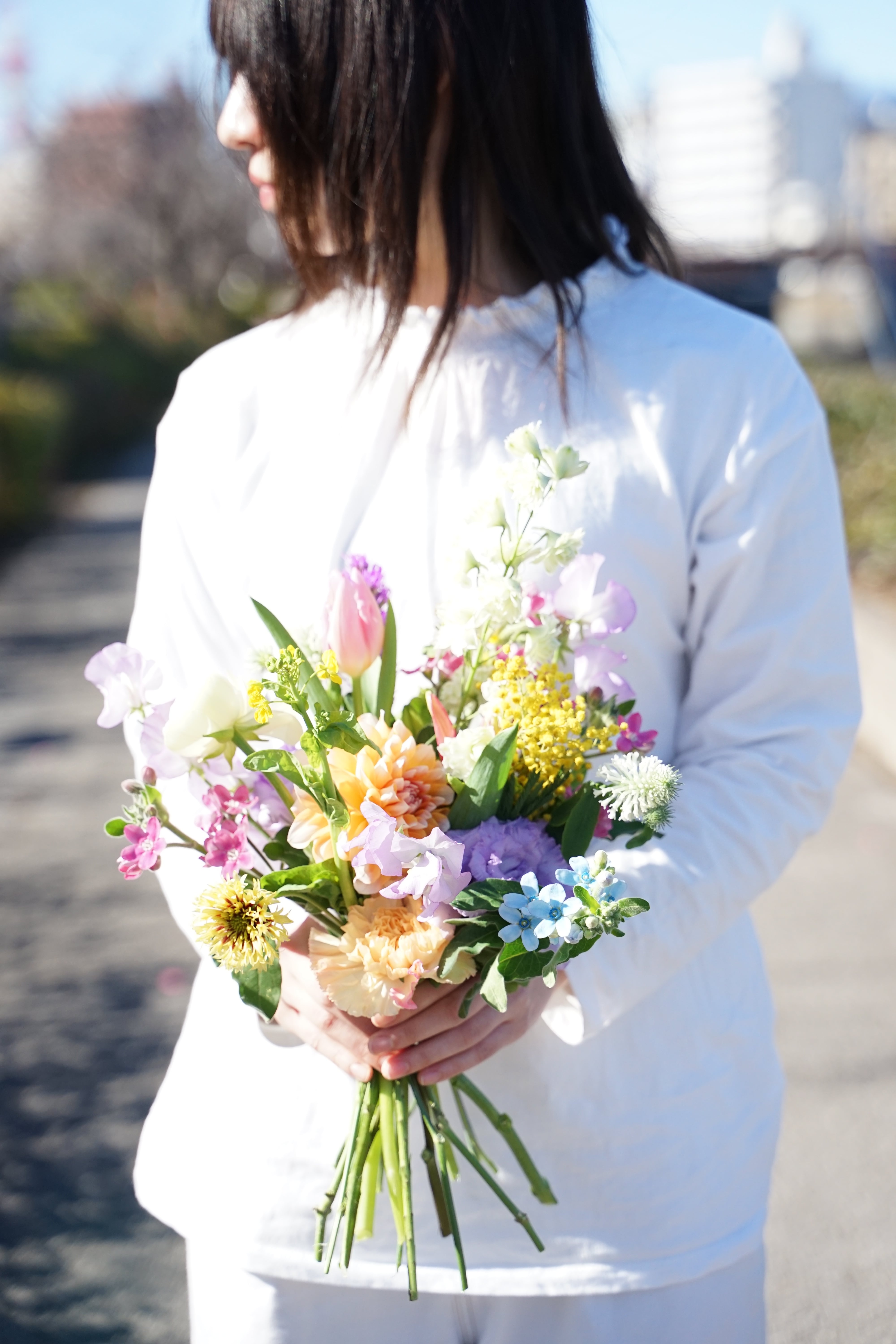 blue star bouquet/ブルースターブーケ 花束 | tomoni flower