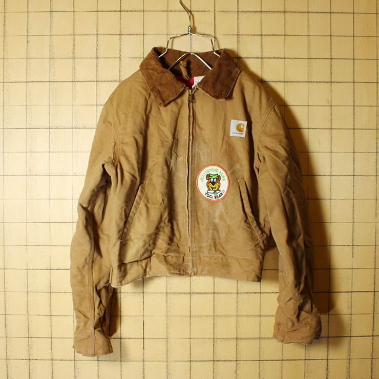 80s-90s USA製 Carhartt カーハート ダック ジャケット ブラウン 裏 ...