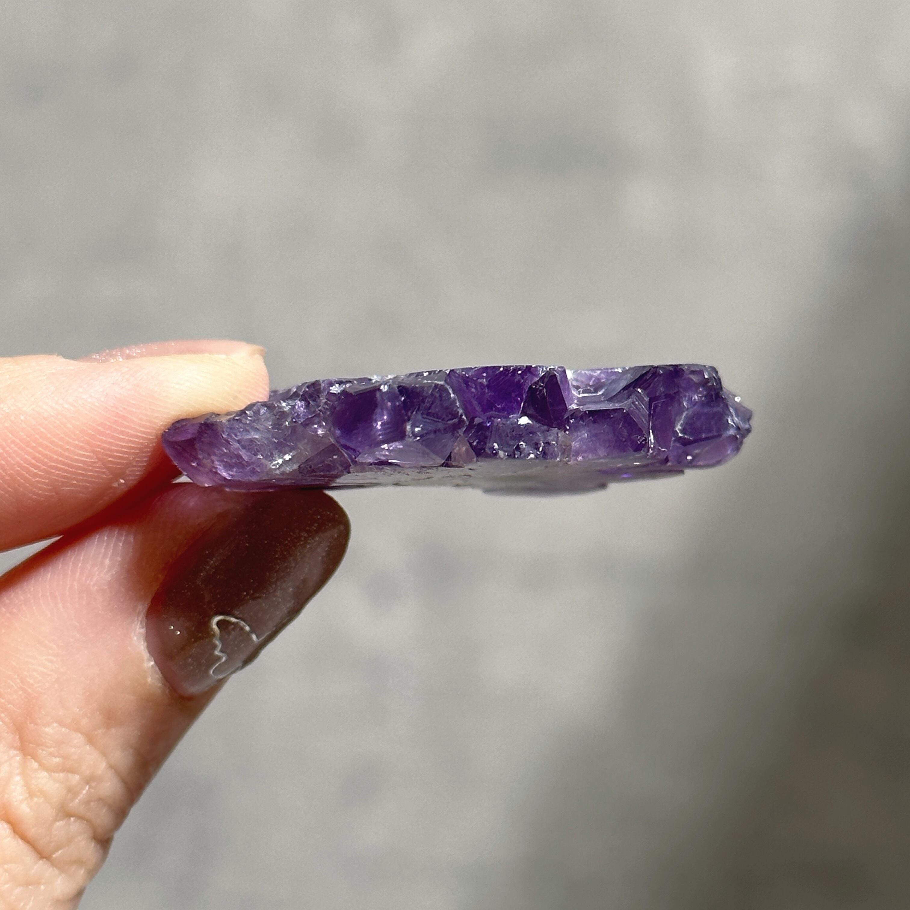 フラワーアメジスト スライス24◇ Flower Amethyst ◇天然石・鉱物