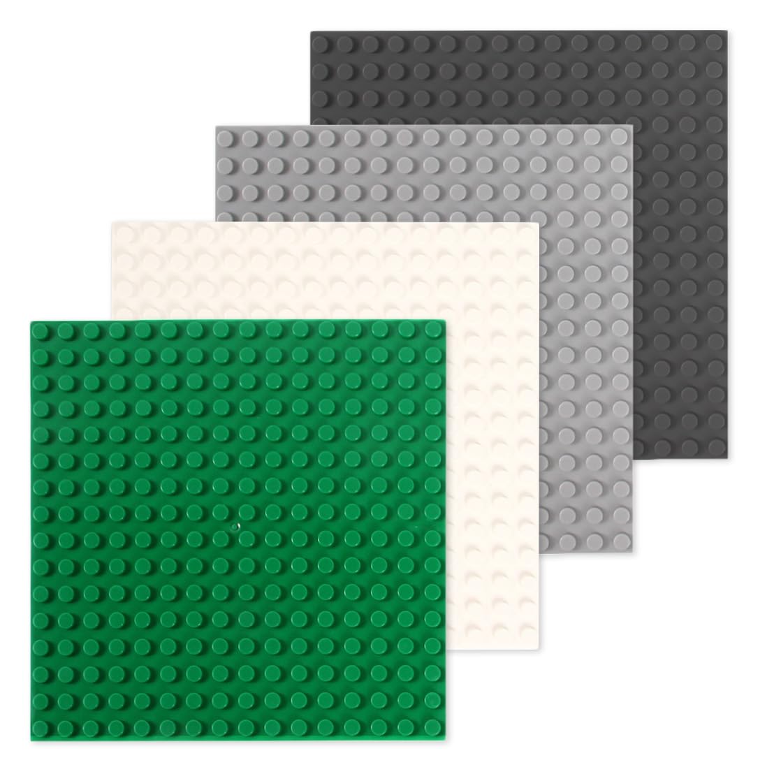 【努力特価】INIBUD 基礎板 ブロック プレート クラシック 互換性 16×16ポッチ 両面 (4色セット)