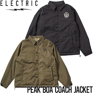 コーチジャケット ナイロンジャケット ELECTRIC エレクトリック PEAK BOA COACH JACKET E24F03 日本代理店正規品BLKL