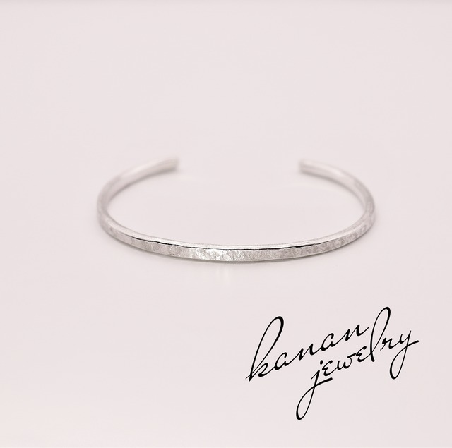 pebble bangle  silver950