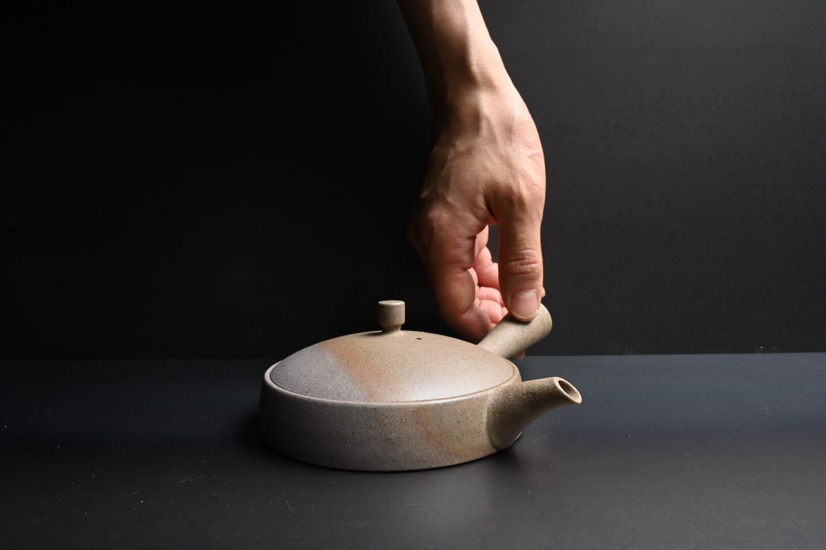 常滑焼 甚秋陶苑 伊藤成二 極平急須