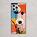 受注生産 iPhoneケース 花と夕日の紙片コラージュ｜ボタニカルZINE ZINE062A