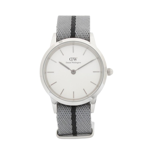 ダニエルウェリントン DANIEL WELLINGTON  Iconic 36mm Grey Nato Silver White DW00100679 腕時計 ユニセックス オフホワイト クオーツ