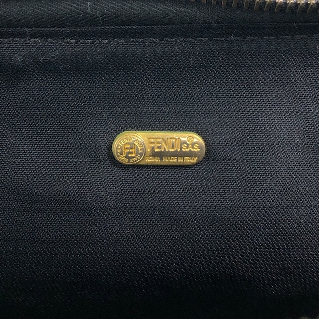 FENDI フェンディ ペカン ショルダーバッグ ブラック PVCレザー 2way ミニボストン vintage ヴィンテージ オールド jy5pns