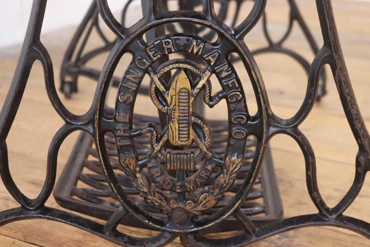 SINGER シンガー ヴィンテージ デスク テーブル レトロ ミシン脚