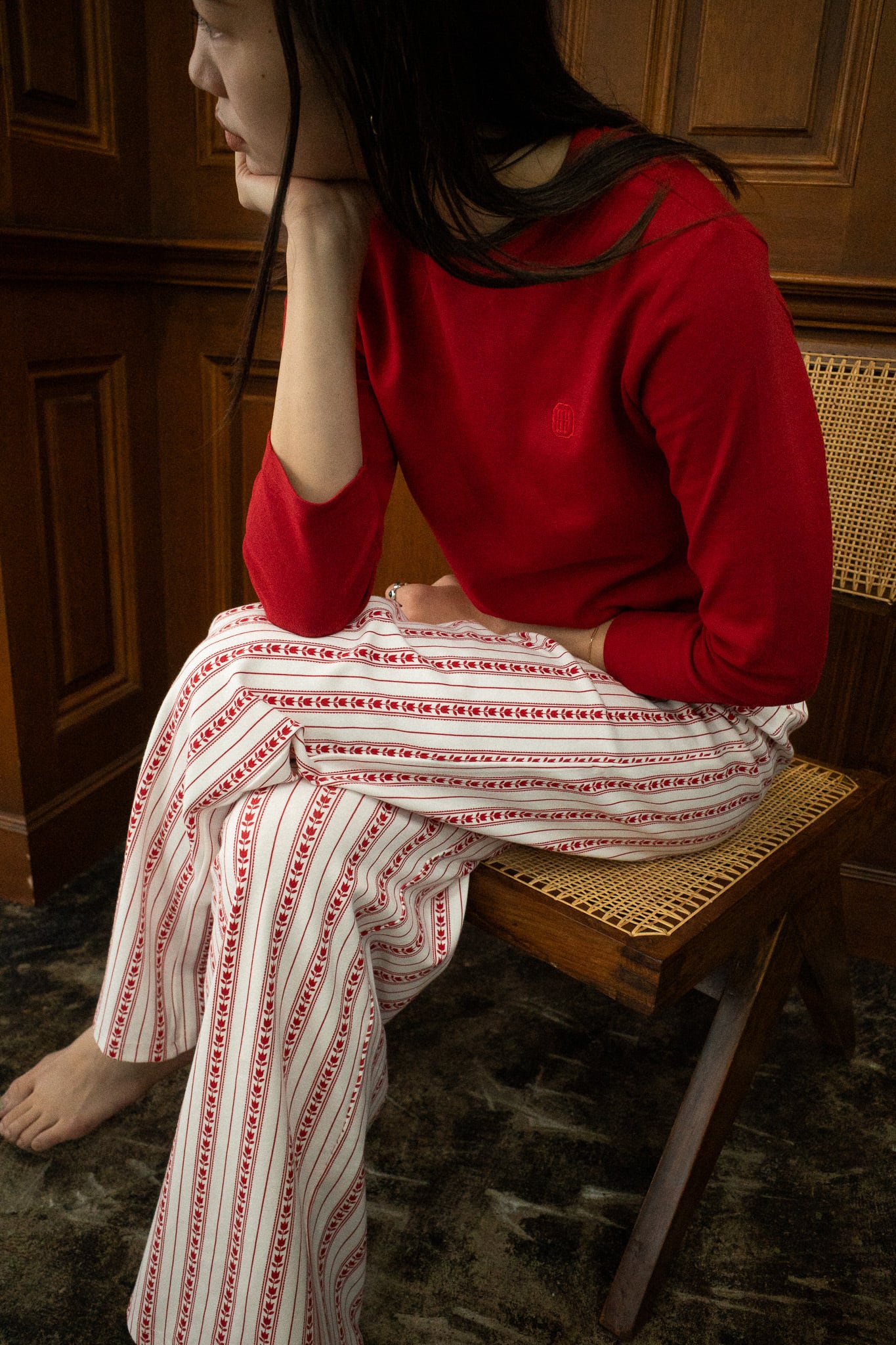 Parent Pants (Flower Stripe) | House on the Hill Parent Pants (Flower Stripe) | House on the Hill
