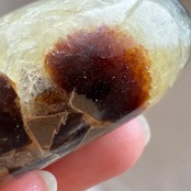 セプタリアン*ハート0633*天然石カービング*天然石インテリア*置き物