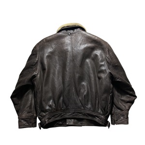 vintage 1980’s MARITHE FRANCOIS GIRBAUD leather bomber jacket
