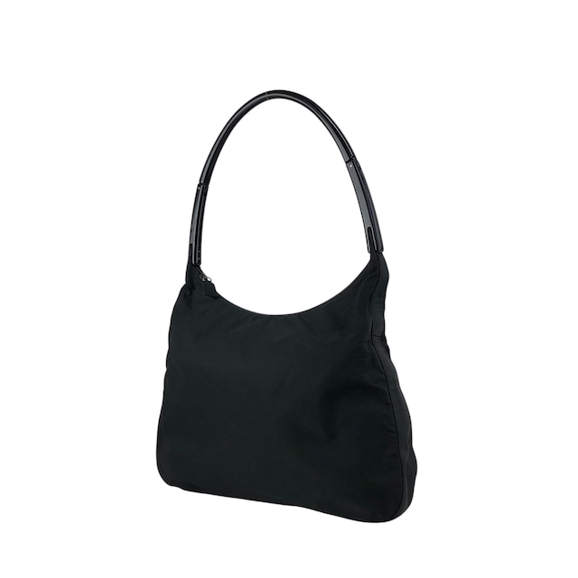 PRADA プラダ セミショルダーバッグ ブラック トライアングルロゴ ナイロン vintage ヴィンテージ オールド gpgejr