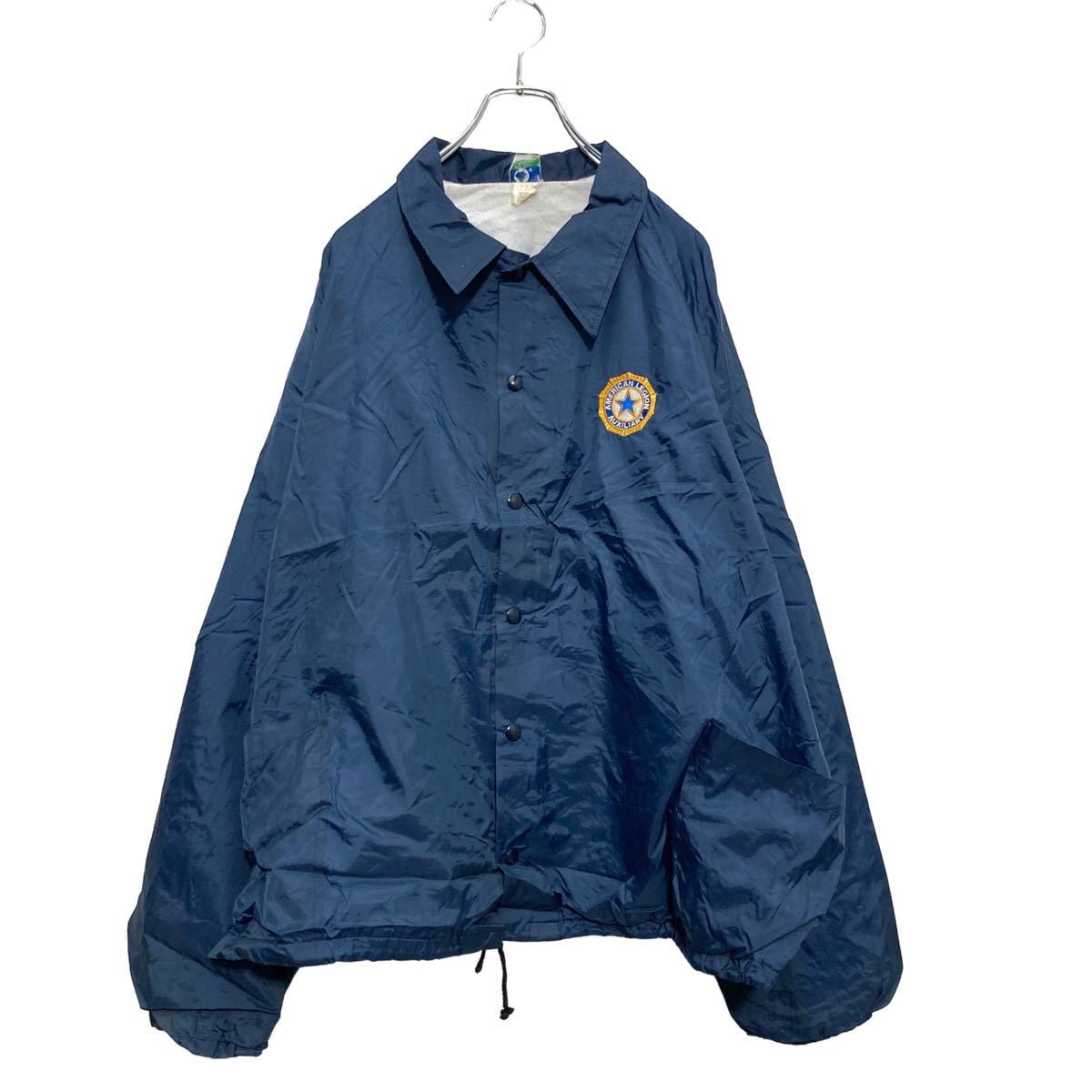 USA製 コーチジャケット 2XLサイズ ビッグサイズ 紺 ネイビー 古着卸