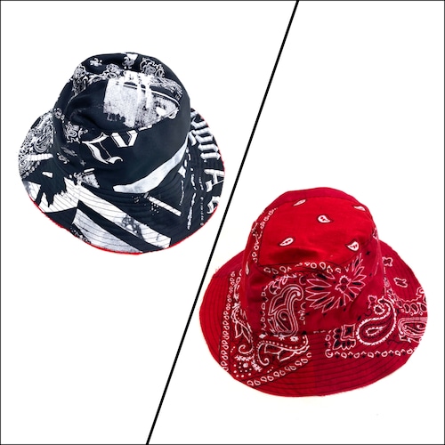 COTEMER Reversible Bucket Hat paisley×print 【hat06】