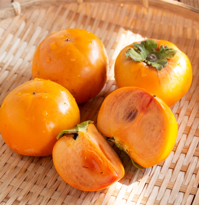 富有柿　2Ｌ（11玉）約3kg　河北農園【福岡】