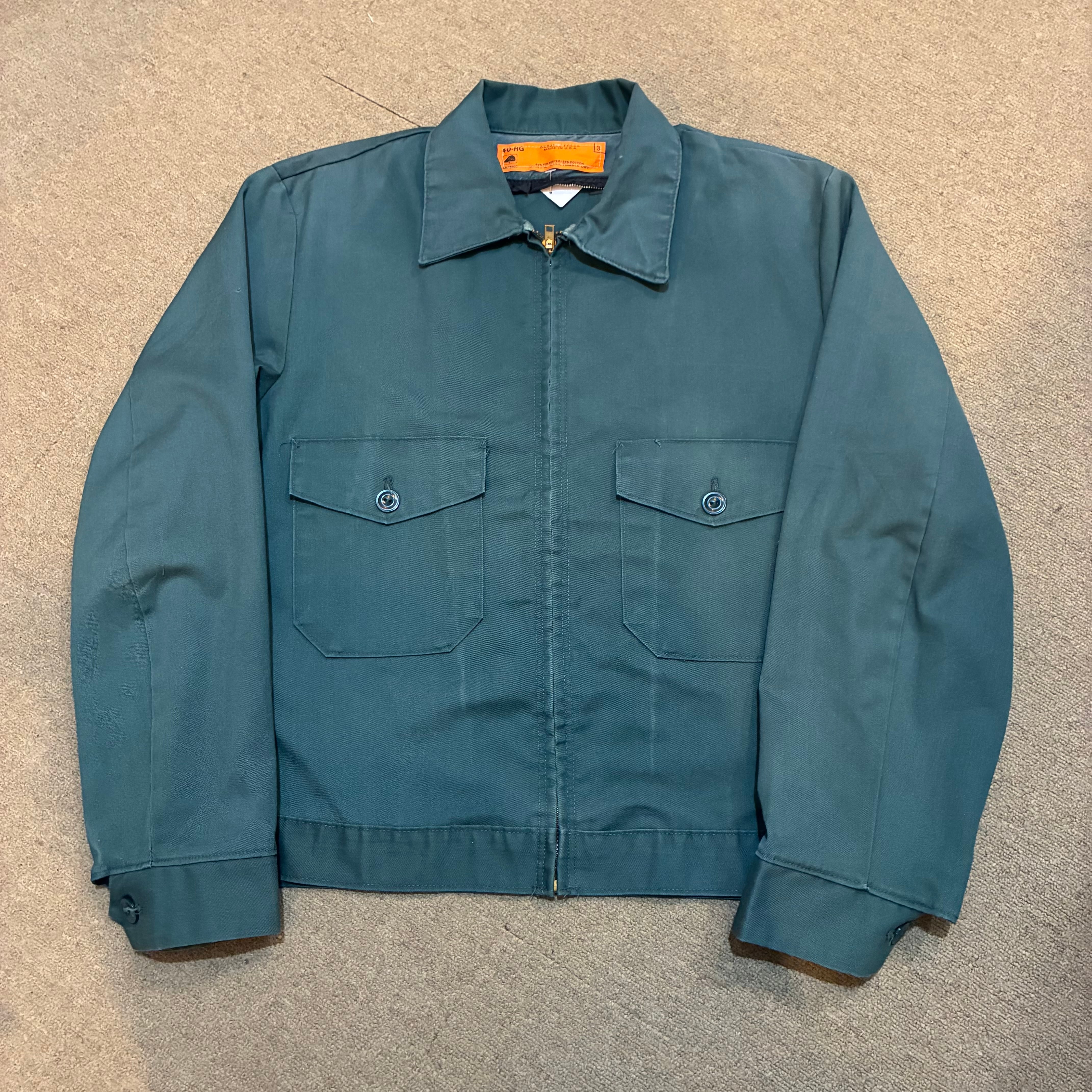 美品 70s 80s RED KAP USA製 ワークジャケット スミクロ 70s 80s REDKAP zip up work jacket（made in USA） | 仙台 古着屋