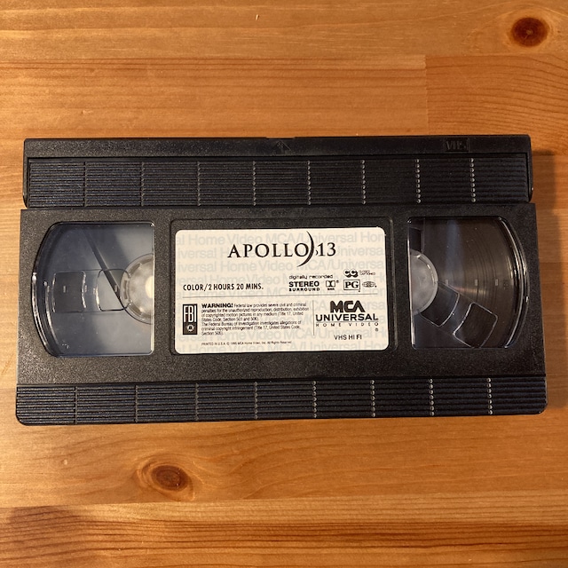 アポロ13 vhs ビデオテープ インテリア雑貨 英語版 輸入版 海外版 洋画　アメリカン雑貨　USA 映画　米国 トムハンクス