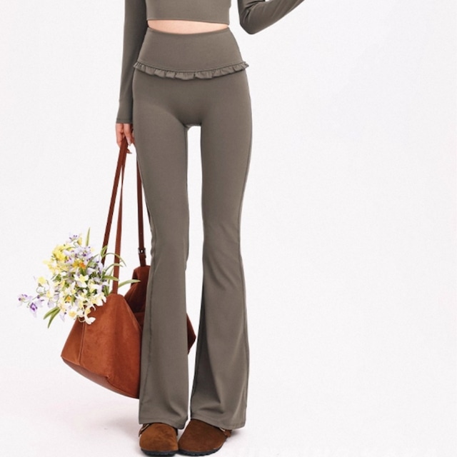 フリルウエスト フレアレギンス