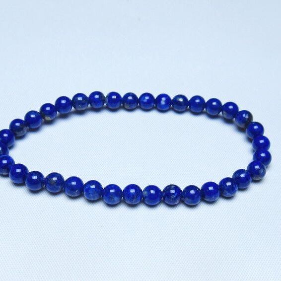 ラピスラズリ ブレスレット 5mm 一点物 メール便可 [M便 1/10] 111-48453