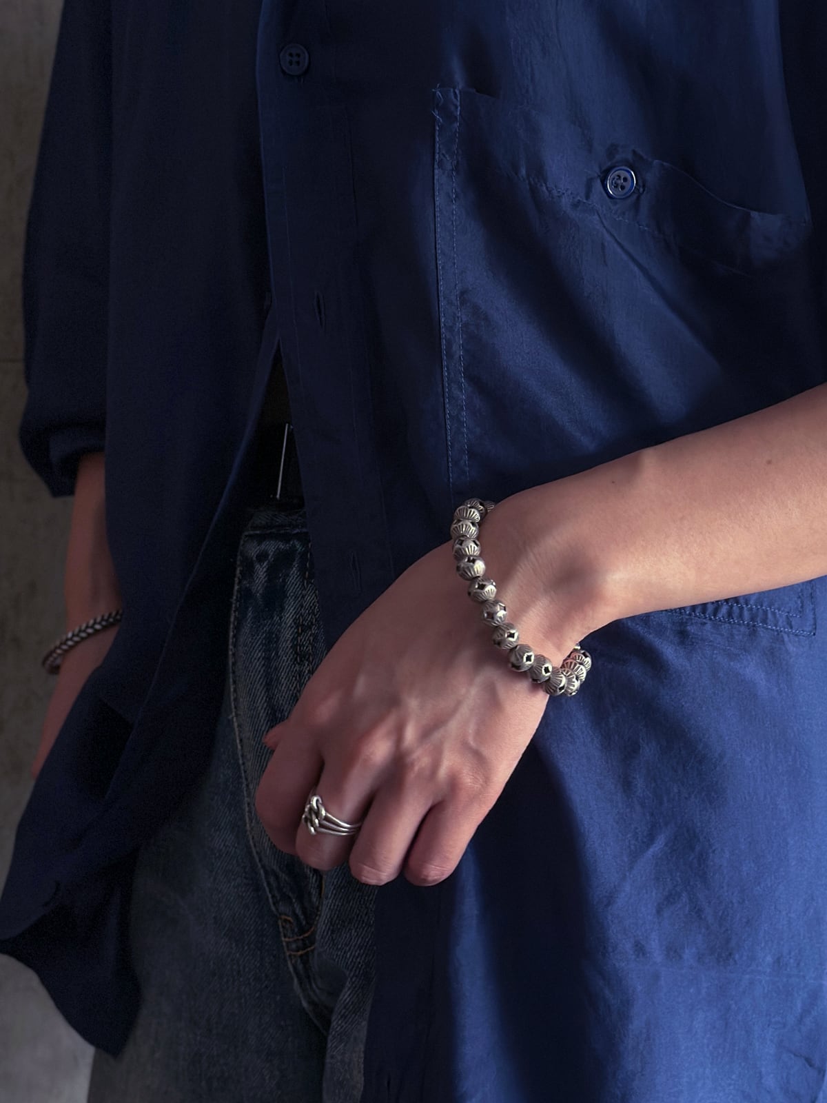 mayumi murasawaのバングル(真鍮) mayumi murasawa collaboration／Sliver anklet（球_小） | 333 & tay