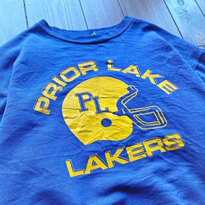 70s  UNKNOWN BRAND 〝 PRIOR LAKE LAKERS 〟Print  Sweat  Size about XX-LARGE