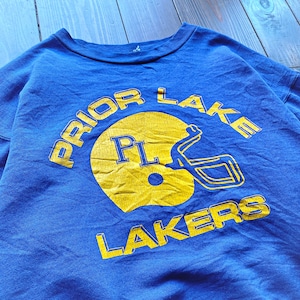 70s  UNKNOWN BRAND 〝 PRIOR LAKE LAKERS 〟Print  Sweat  Size about XX-LARGE