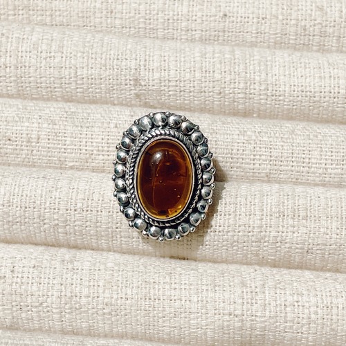 Baltic Amber 925 Sterling Silver Rin