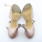 社交ダンス 衣装 ラテン シューズ 23 1/2サイズ R ピンク系 ケントダンス Kentdance 日本製 靴 くつ ヒール レディース タイツ ケース セット ラインストーン 上品 ストラップ ダンスシューズ ダンス衣装 ネットタイツ 可愛い パーティー