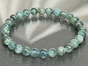 No.2325-9 星空グリーンカイヤナイトブレスレット