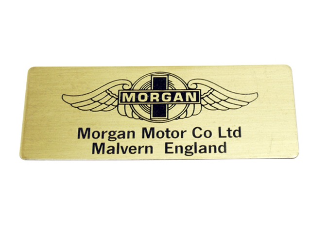 MMM0130 IDプレート(メタル)、"Morgan Motor Co. Ltd"