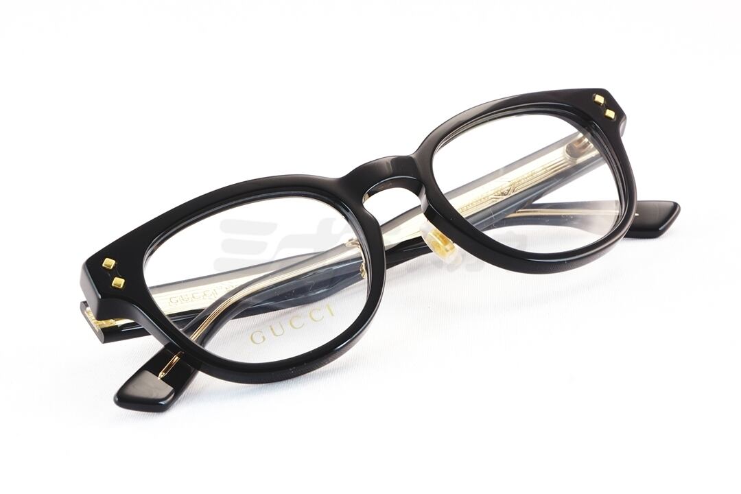 GUCCI メガネ GG1470OJ 001 ウエリントン グッチ テキストロゴ ITALY