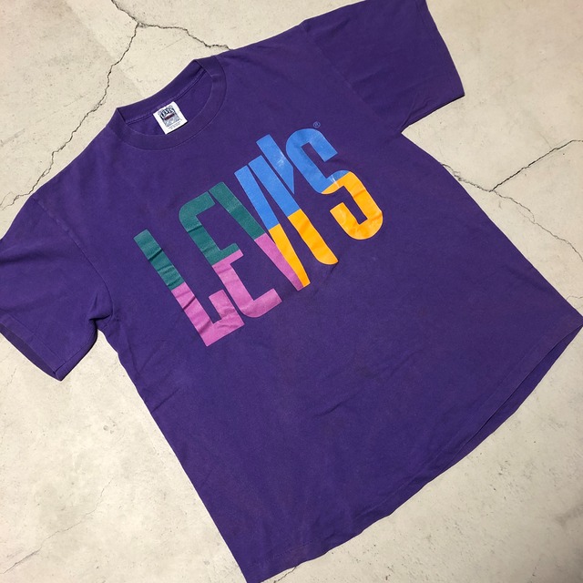 OLD LEVI'S PURPLE LOGO T-SHIRT
