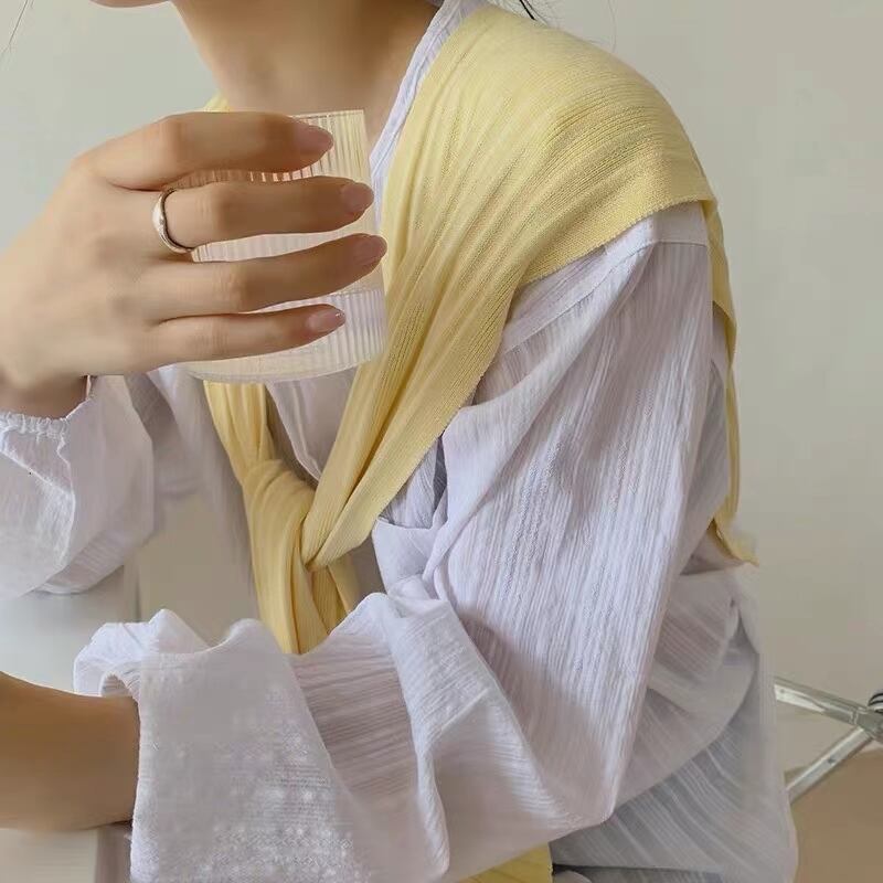 肩掛け風　カラーニット 　AJ111-D001