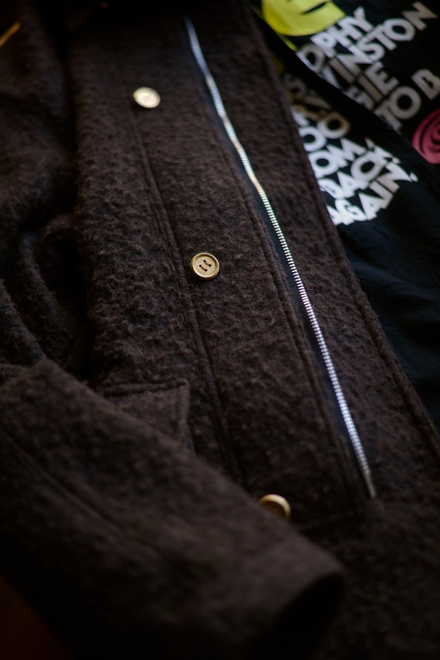 blackbird / motorcycle half coat  fabric by Lyria (brown)